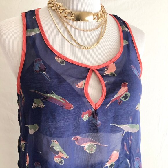 Modcloth Bird Print Tank Top - Picture 7 of 8